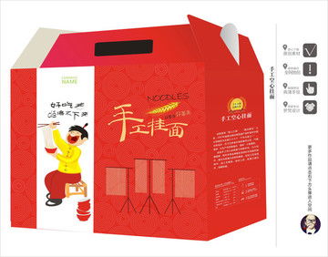 手工挂面包装展开图与包装装潢印刷品印刷要点解析